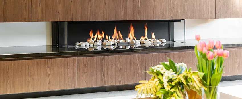 Double-height Fireplace Design Refurbishment in Escondido, California