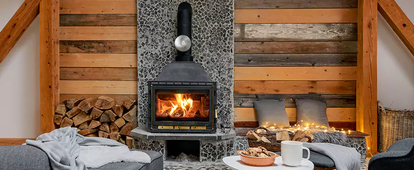 Thelin Hearth Products Direct Vent Gas Stove Fireplace Inspection in Escondido, California